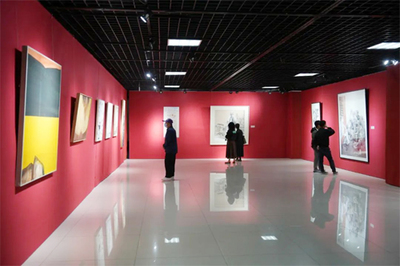 “故事里的黄河--山东黄河文化美术作品巡展”首站开幕